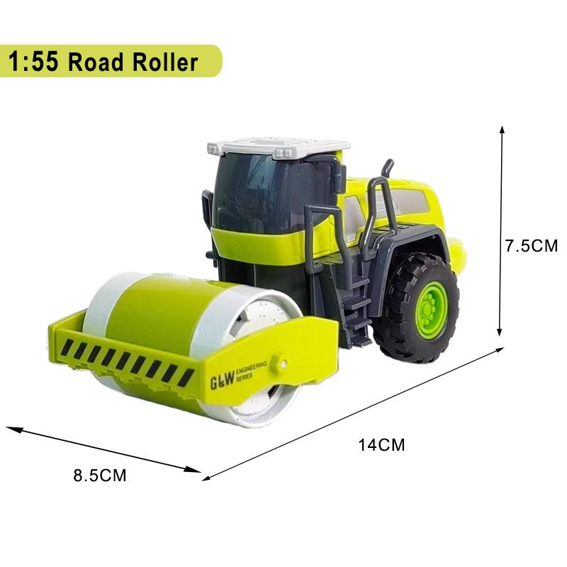 Zabawki pojazdy budowlane dla chłopców Stop+Plastik Model Ciągnika Koparki Spycharki Dźwigu Ciężarówki Odlewany Model Kolekcja Dziecięca Prezenty