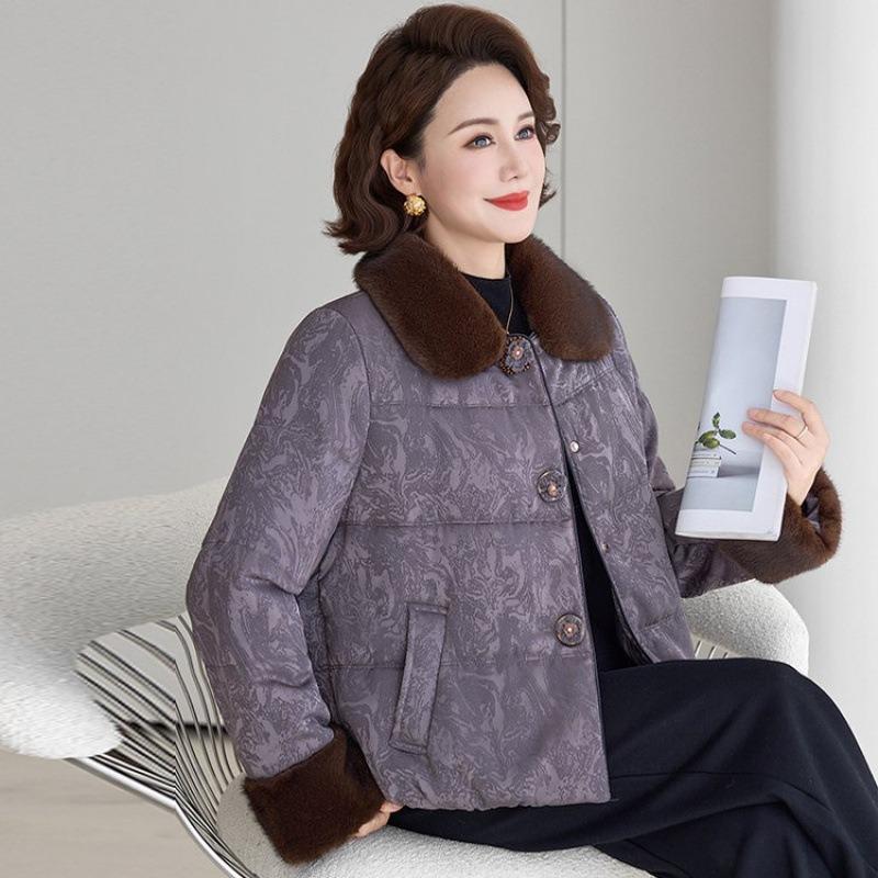 Chinese Padded Jacket Padded Jacket Piled and Thickened New Short High-end Warm Winter Padded Jacket