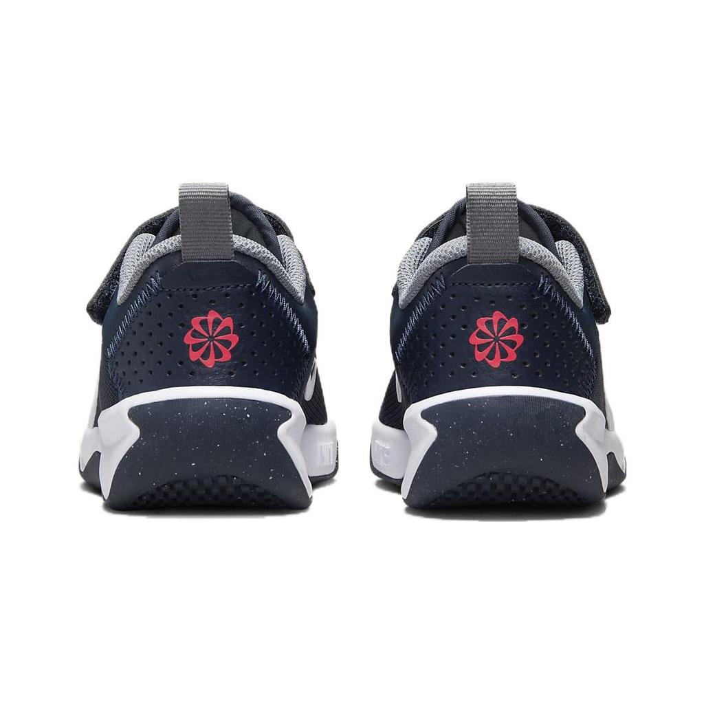 Nike Omni Multi-Court PS Dark Obsidian White Kids Sneakers Blue Smoke-Grey Bright-Crimson DM9026-402
