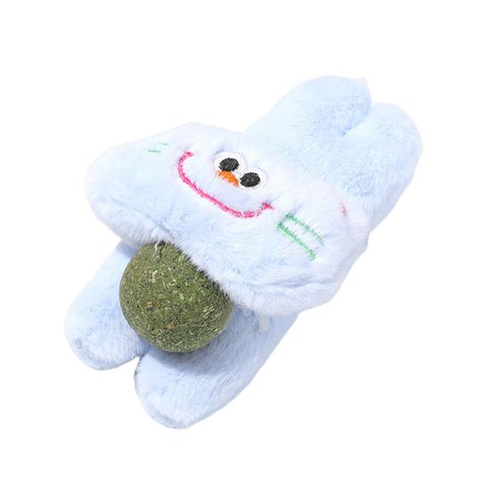 5Pcs Cat Catnip Ball Chew Toy Boredom Stress Relief Kitten Interactive Plush Doll Toy Indoor Pet Teething Cleaning Toy Pet Supplies