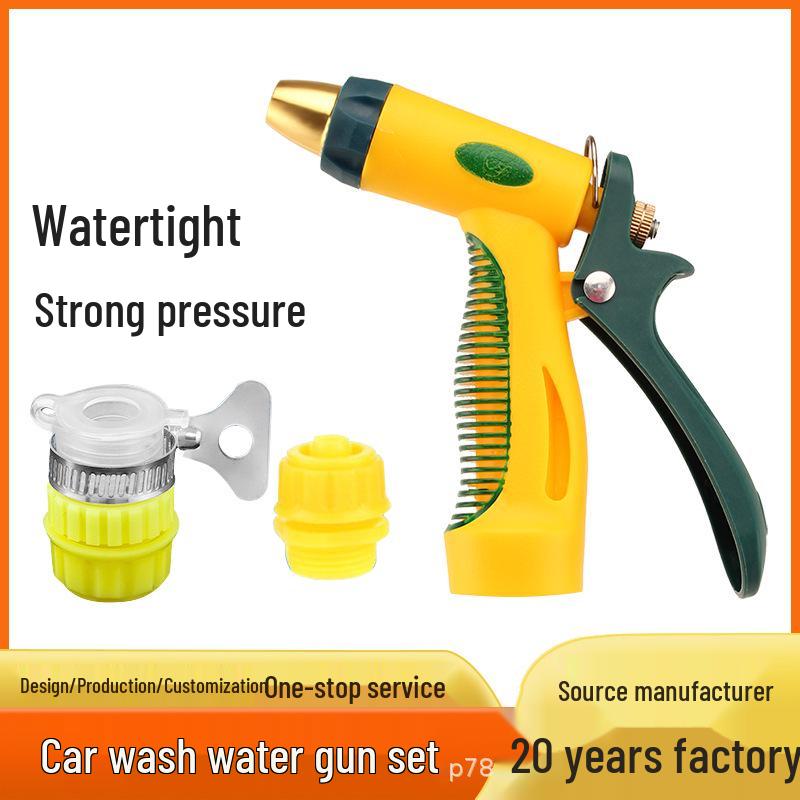 

High-Pressure Car Wash Set: Water Gun, Hose & Nozzle