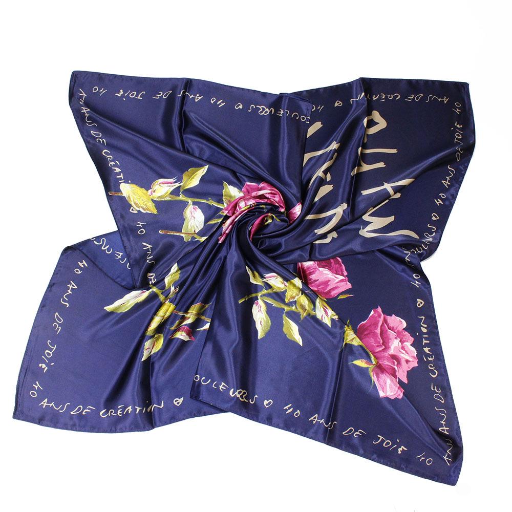 Vysoce kvalitní luxusní hedvábné šátky čelenka Šály Šála na krk pro ženy Řetízek Hedvábný šátek Dámská ozdobná šála