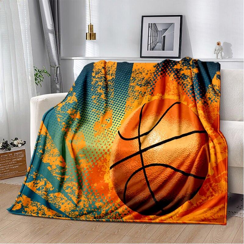 Fashion Basketball Blanket Custom Lightweight Thermal Insulation Blanket Sofa Blanket Bed Office  Blankets for Beds