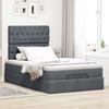 VidaXL Cadre de lit ottoman avec matelas gris foncé 120x190 cm velours, cadre de lit, cadre de lit rembourré, cadre de lit 3313530