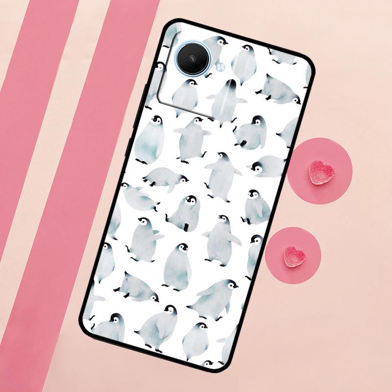

Милый Кавайный Пингвин Для Realme C67 C75 C63 C61 C71 C55 C51 C65 C53 10 11 12 13 14 15 Pro Plus GT6 GT7 Pro Чехол Realme C25 C25s