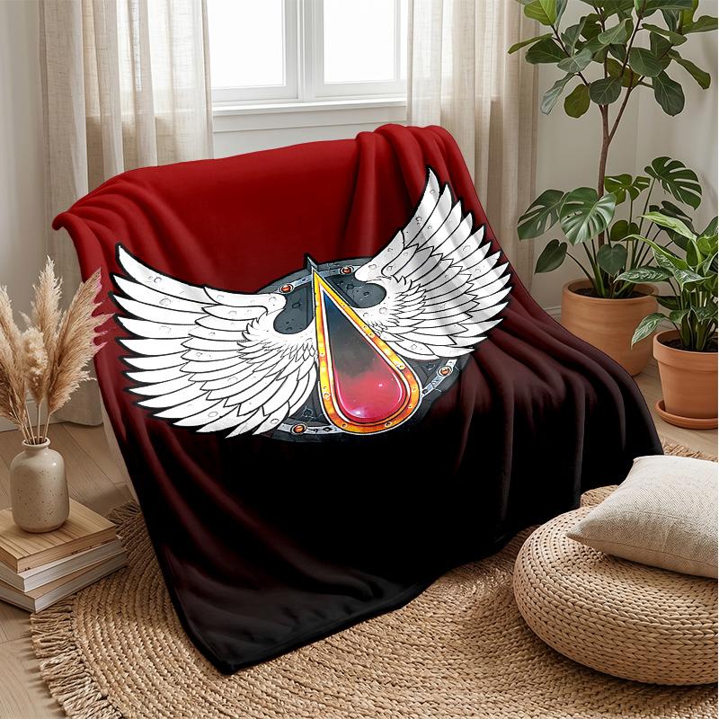 Black Theme Blanket Soft Flannel Blanket Plush Throw Blanket Cozy Sofa Bed Blanket for Home Decor