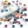 8/10Mm Color Plated Pentagram Beaded Glass Star Loose Beads Diy Handmade Beaded Necklace Material Jewelry Accessories