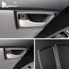 Real Soft Carbon Fiber for Toyota Prius 2010 2011 Accessories Interior Trim LHD RHD Car Side Inner Door Handle Frame Sticker