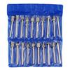 20-Piece Diamond Grinding Needle Set, 3mm Handle, Coarse/Fine Grit for Jade and Stone Polishing