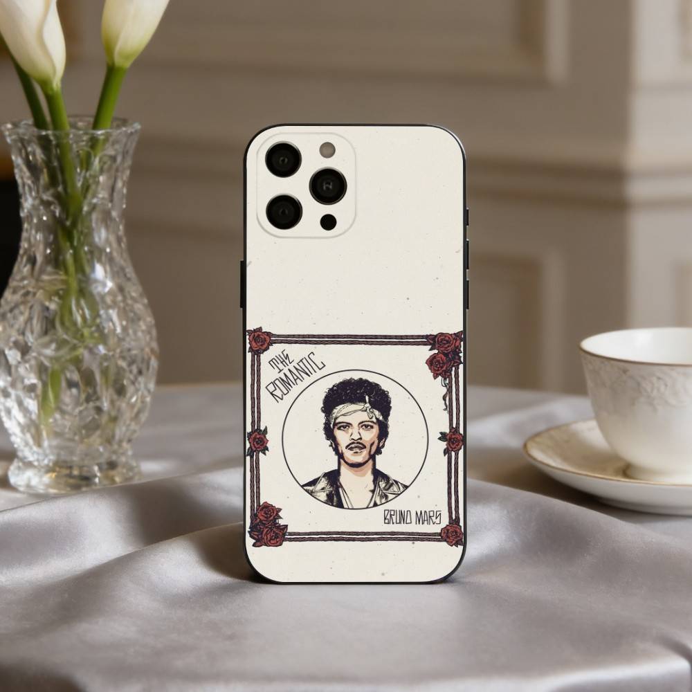 F-famous B-Bruno Mars The R-Romantic Phone Case Silicone Soft For IPhone 17pro 16 15 14 13 12 11 X XR Plus Pro Max Plus