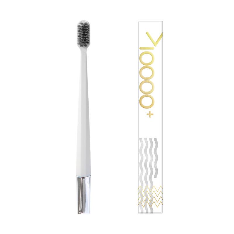 Little Calf s Adventure Silver Spiral Soft Bristle Toothbrush - Single Adult Household Pack