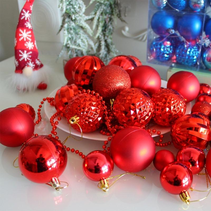 Colorful Christmas Ball Ornament 100pcs/box Christmas Holiday Festival Home