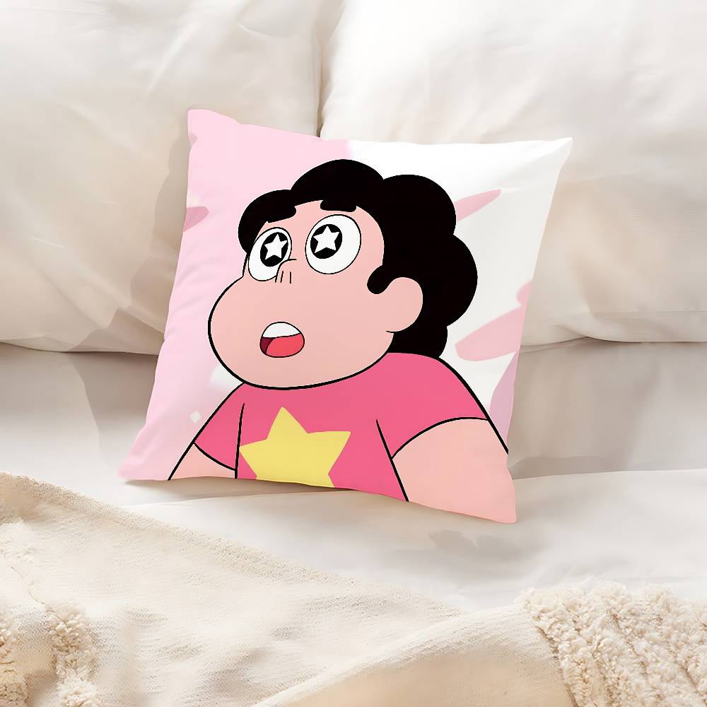 Cute H-Steven Universe-W Pillow Case Cushion Cover Soft Cute Throw Pillow Case For Car Sofa Pillowcase Polyester With Zipper