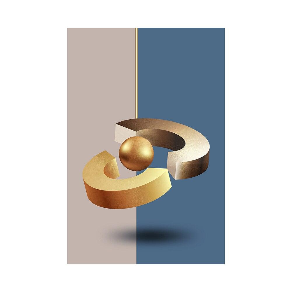 Abstract Geometry Decorative Paintings Nordic Luxury Woman Posters and Prints Wall Art for Living Room Porch Decor