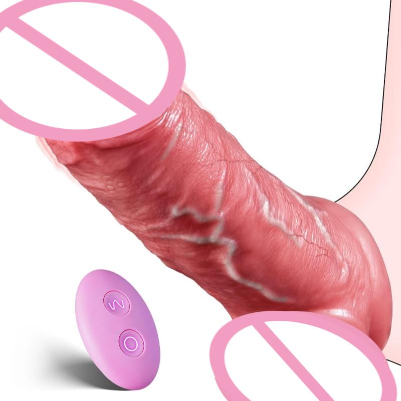 Silicone Penis Sleeve Electric Remote Control Tongue Licking Simulation Thickened Penis Enlargement Cover Adult Sex Toy for Men