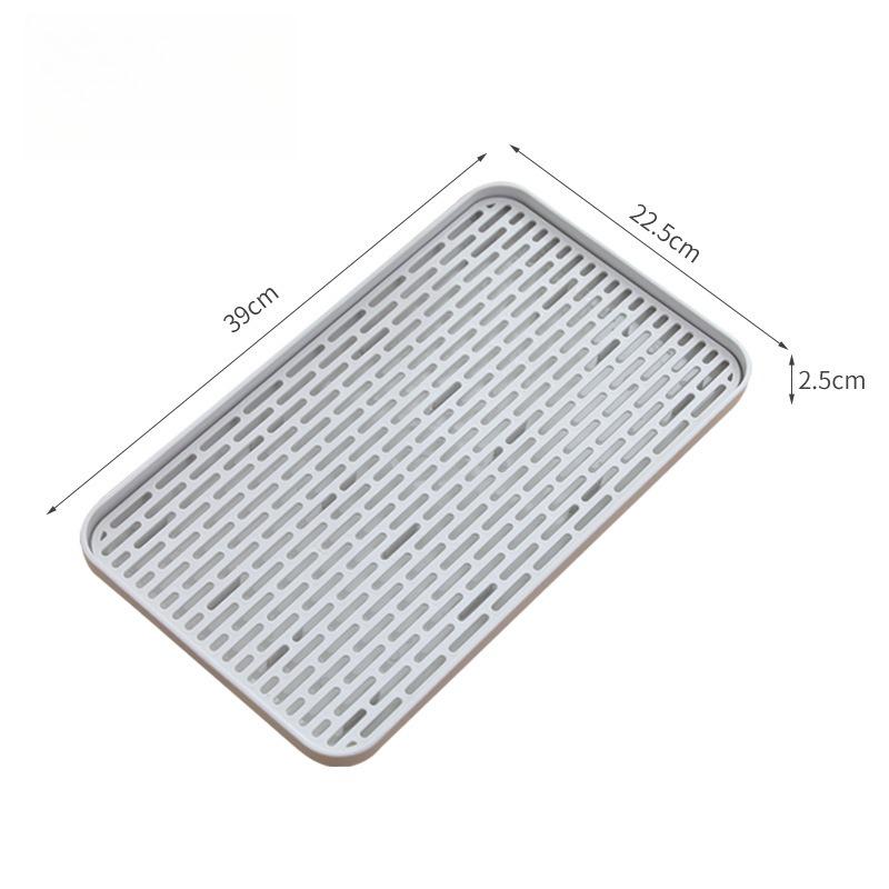 Bandeja escurridora de doble capa para el hogar, bandeja escurridora de frutas y verduras desmontable, estante de almacenamiento para secar platos, accesorios de cocina