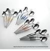 Saint Flag Star Diamond 304 Stainless Steel Cutlery Set - Steak Knife, Fork & Spoon with Thickened Dessert Fork & Spoon
