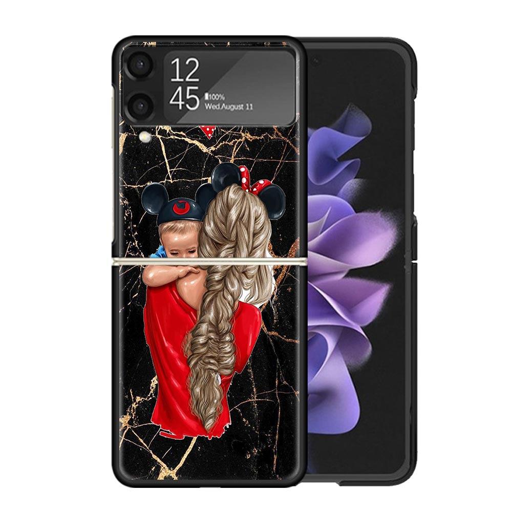 

Mom Baby Love Girl Cases For Samsung Galaxy Z Flip 4 5 6 7 3 Z Flip7 Flip6 Flip4 Flip5 Flip3 5G Hard Shockproof Fundas Cover Gal Samsung Z Flip 5