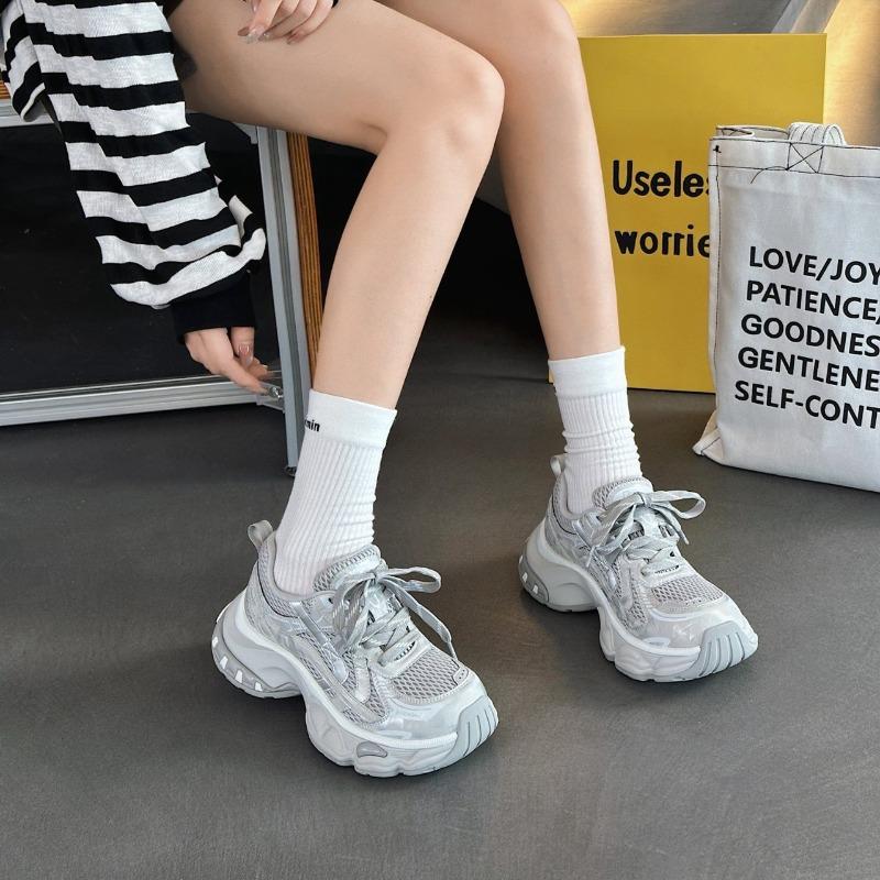 Autumn new dad shoes women's platform heightening versatile casual shoes breathable shoes children's running sports shoes