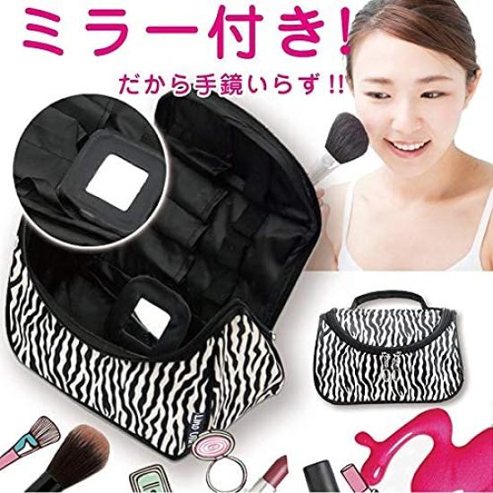 Lino Ulu Cosmetic Easy To Travel Gift Pouch, Functional, Use, Portable, Large, Women's, Vanity, (Rose)