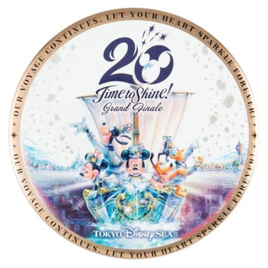 Mickey Friends Tin Badge Set DisneySea 20th Anniversary Grand Finale Time To Disney Merchandise Souvenir & [Tokyo Exclusive] Shine!