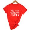 The Season Pumpkin Coffee Print Women T Shirt Autumn Graphic T Shirts Fall Harajuku Tees Aesthetic