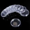 10 sztuk przezroczystych kapsułek na monety w pudełku Dostępne rozmiary od 18 mm do 50 mm na monety