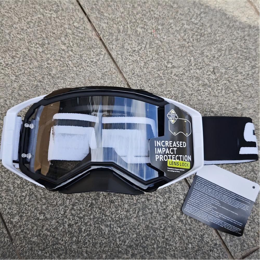 High-grade Banded Motocross Motorcycle Cross Goggles Windproof Dustproof Visor Replaceable Lenses Helmet Eyewear Riding Glasses