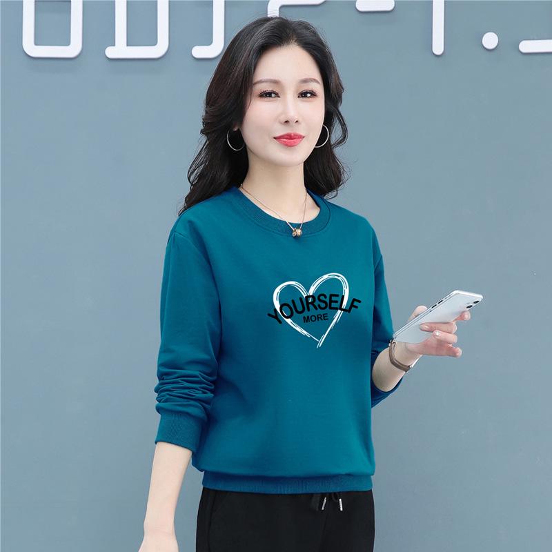 Women's Black Plus Velvet Sweatshirt: New Loose Fit for Autumn & Winter
