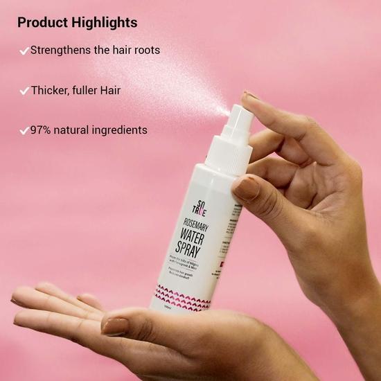 Sotrue Rosmarinwasser-Spray für Haarwachstum, Rosmarin-Haarspray, Hilft Haarausfall zu reduzieren, Stärkt das Haar, Geeignet für alle Haartypen 100ml