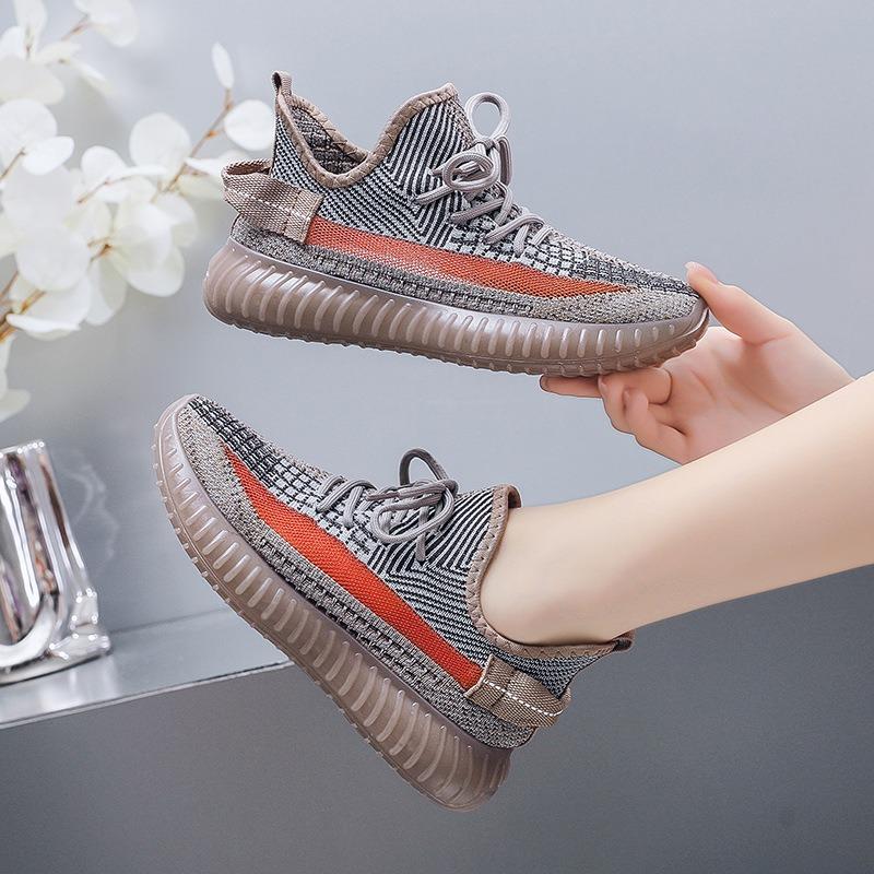 Women's New Fly-woven Shoes, Jelly Shoes, Breathable and Comfortable Student Casual Sports Shoes, Running Shoes
