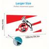 1. FC Köln Print  Cushion Non-slip Laptop Tablet Big Mousepad XXL Mat Mini PC Playmat With Lock edge