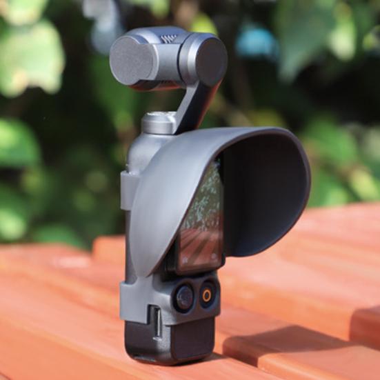 Action Camera Screen Hood for DJI Osmo Pocket 3 Sports Camera Screen Sun Shield Light Blackout Protection Sunshade Cover Camera Accessories