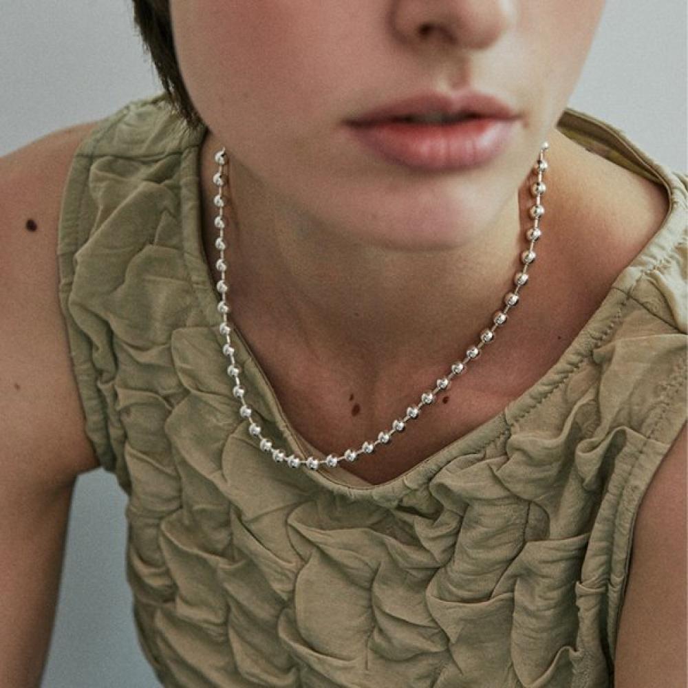 Verte Grand Corde Necklace   925 Silver un.Silver.209