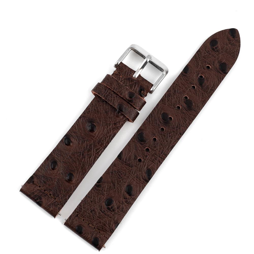 Ostrich Pattern Leather Quick Release Watchband 18mm 20mm 22mm Bracelet Genuine Leather Watch Strap Watch Accessories