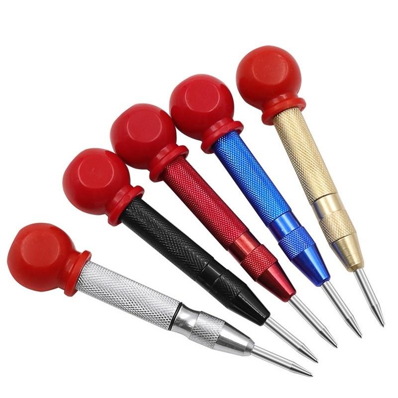 Automatic Centre Punch  Heavy Duty Auto Center Punch Non Slip Grip Spring-Loaded