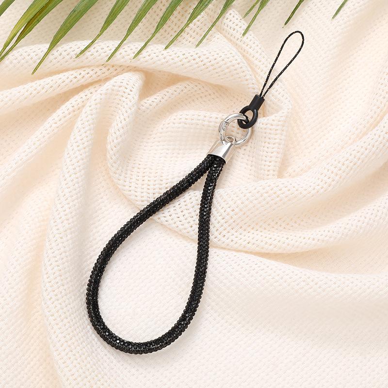 Cellphone Glitter Rhinestone Lanyard Women Girls Crystal Diamond Phone Wrist Straps Shinny Keychain Hanging Anti-lost Rope
