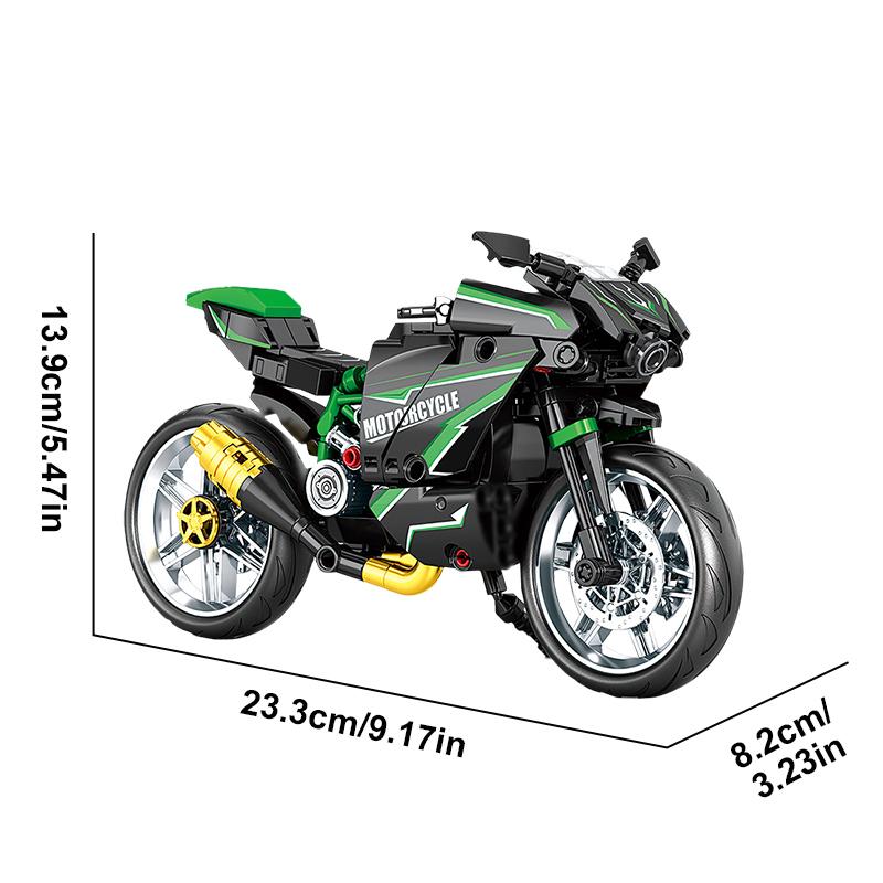 Klocki Budowlane MOC Samochód Moto Szybki Super Samochód Wyścigowy Motocykl Pojazd Klocki Zabawki Prezenty Miasto Retro Techniczny Motocykl Ozdoba