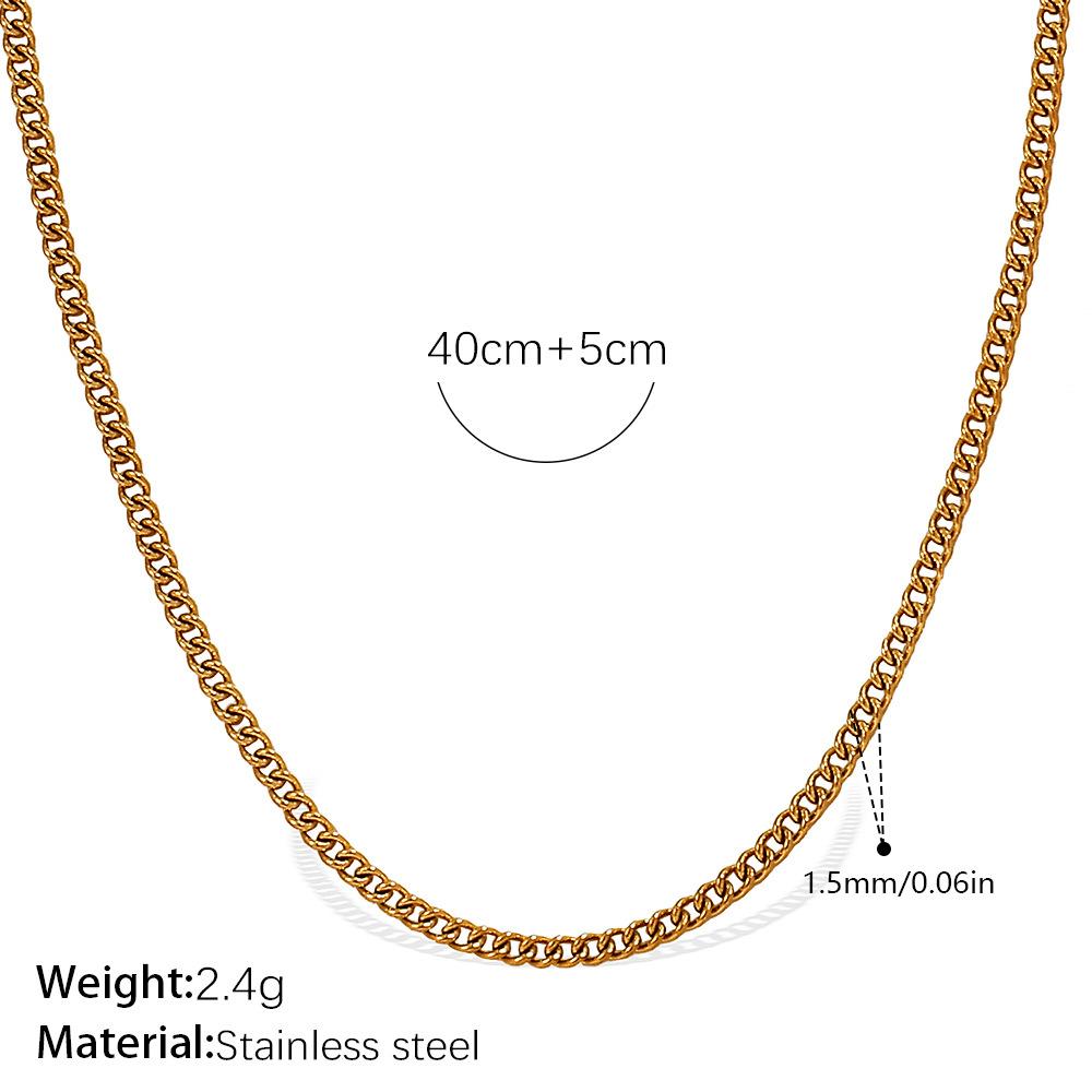 Vielseitig Und Vielfältig Kette Schlangenknochen Geprägt Kettenstil Halskette Verdrehte Kette Edelstahl Vergoldet Personalisiert Frau