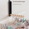 Space Saving Folding Clothes Rail Wall Mount Clothing Hanger Stand Towels Drying Rack for Laundry Room and Bathroom