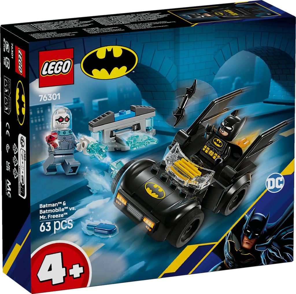 LEGO Super Heroes Batman & Batmobile Vs Mr. Freeze Toy Block Educational456Figure Goods 76301