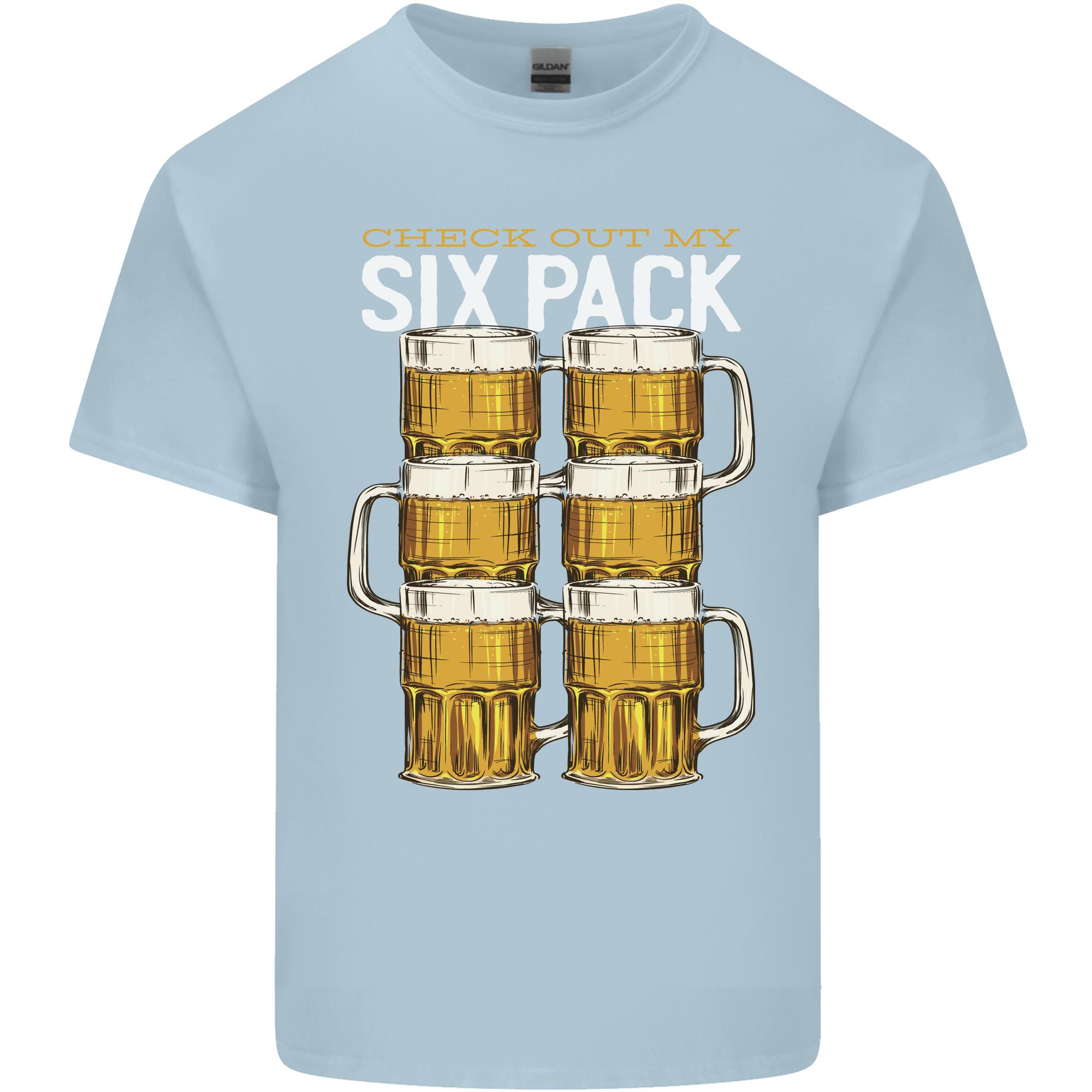 Check Out My Beer Six Pack Funny Alcohol Unisexs Light Cotton TShirt S