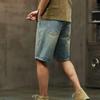 Shorts en jean de marque pour hommes, mode été, pantalon décontracté sept points