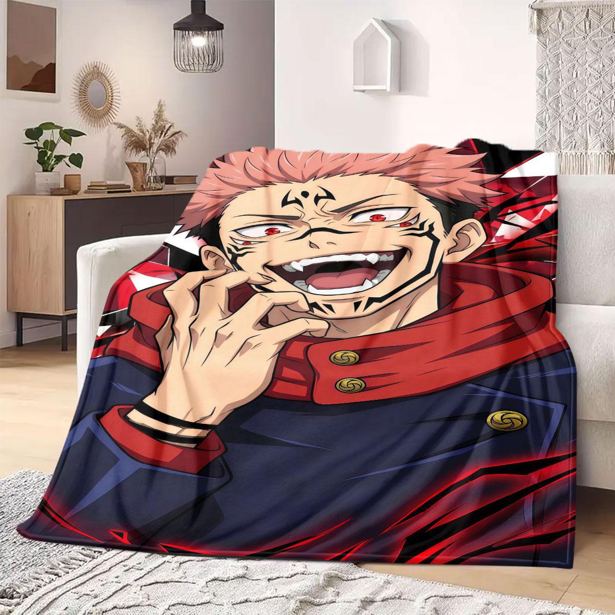 

Jujutsu Sorcerers Flannel Blanket Warm,Comfortable,Suitable for Bedrooms,Sofas,Beds,Chairs,Picnics,Travel 75x90cm
