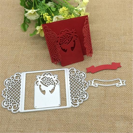 Flower Vine Lady Metal Cutting Die Scrapbooking DIY Paper Craft Card Making Mold