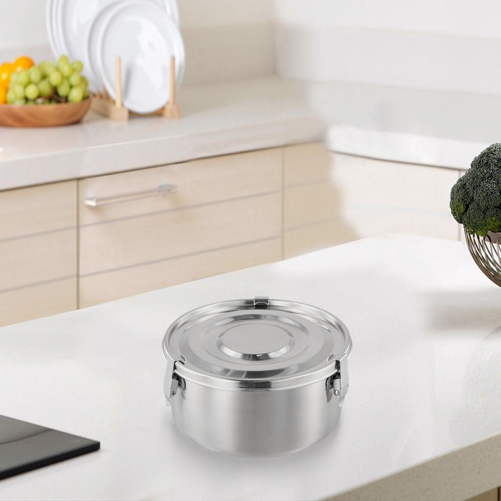 Lightweight Picnic Box In Stainless Steel for School and Office Meals