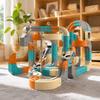 Magnetic Building Blocks Track Car Set with Gravity-Defying Magnetic Attraction Roller Coaster Track Educational Puzzle Train Toy for Kids