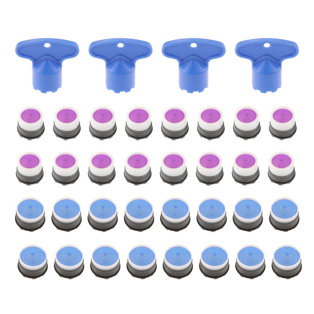 10 ou 6 pièces Aérateur de Robinet M18 M16 Avec 2 Clés de Retrait Économie d'Eau Filtre de Robinet Raccord de Remplacement pour Lavabo de Salle de Bain Cuisine