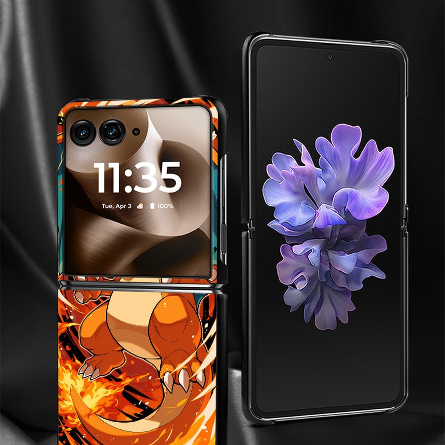 Back Phone Cover Luxury Funda Case for Motorola 50 60 Ultra 50/60 Hot Comic Pokemon Art