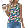 Womens Casual O Neck Loose  Sleeveless Top T-shirt  Summer Tank Tops For Women Tank Camisole Sleeveless Basic Tops